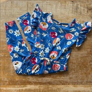 NWOT Tea Collection girls jumpsuit 5t